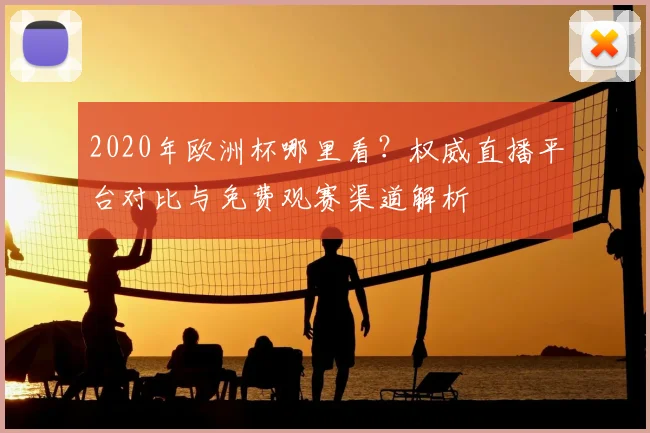 2020年欧洲杯哪里看？权威直播平台对比与免费观赛渠道解析
